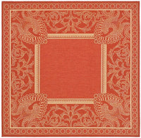 Safavieh Courtyard Cy2965-3707 Red / Natural Area Rug