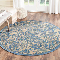 Safavieh Courtyard cy2996-3101 Natural / Blue Area Rug