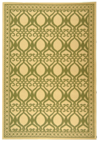 Safavieh Courtyard cy3040-1e01 Natural / Olive Damask Area Rug