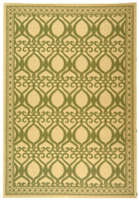 Safavieh Courtyard cy3040-1e01 Natural / Olive Damask Area Rug