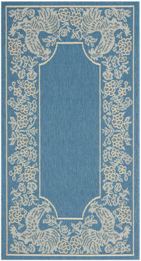 Safavieh Courtyard Cy3305-3103 Blue / Natural Floral / Country Area Rug