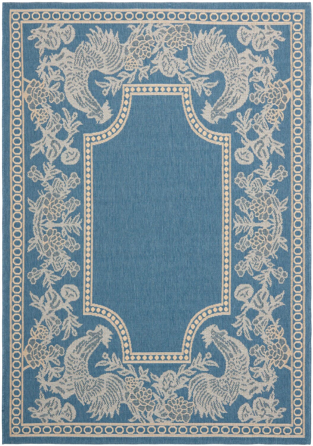 Safavieh Courtyard Cy3305-3103 Blue / Natural Floral / Country Area Rug