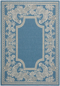 Safavieh Courtyard Cy3305-3103 Blue / Natural Floral / Country Area Rug