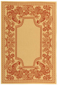 Safavieh Courtyard Cy3305-3701 Natural / Red Area Rug