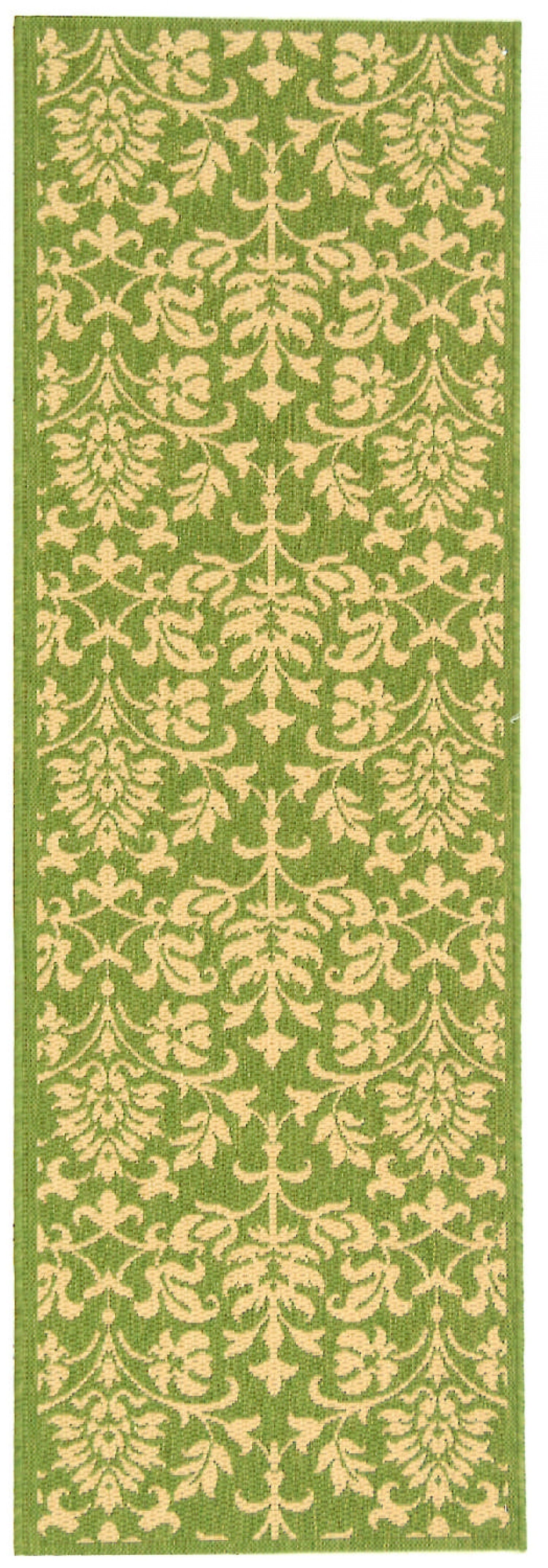 Safavieh Courtyard cy3416-1e06 Olive / Natural Damask Area Rug