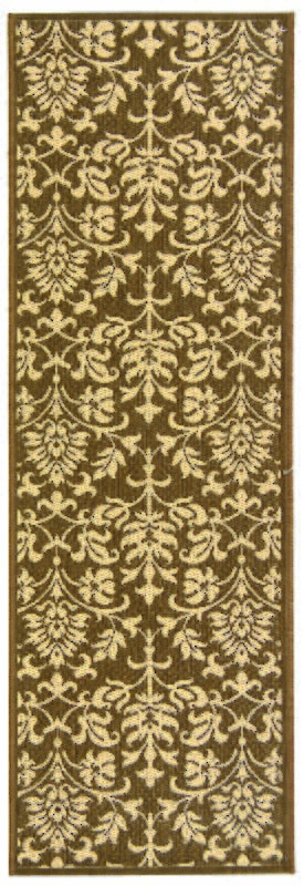 Safavieh Courtyard Cy3416-3409 Chocolate / Natural Damask Area Rug