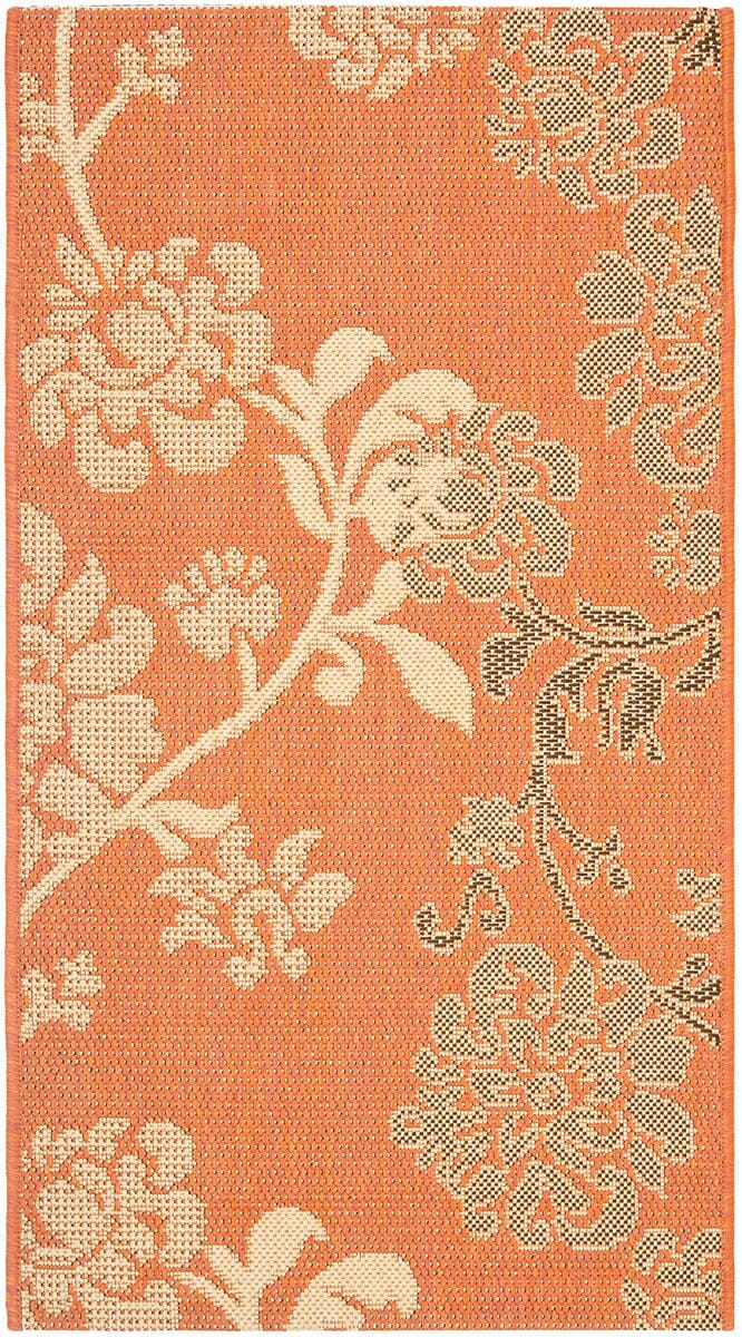 Safavieh Courtyard Cy4027C Terra Natural / Brown Floral / Country Area Rug