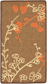 Safavieh Courtyard Cy4038C Brown Natural / Terracotta Floral / Country Area Rug