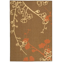 Safavieh Courtyard Cy4038C Brown Natural / Terracotta Floral / Country Area Rug