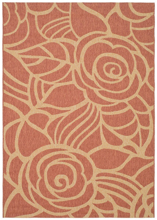 Safavieh Courtyard cy5141a Rust / Sand Floral / Country Area Rug