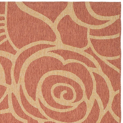 Safavieh Courtyard cy5141a Rust / Sand Floral / Country Area Rug