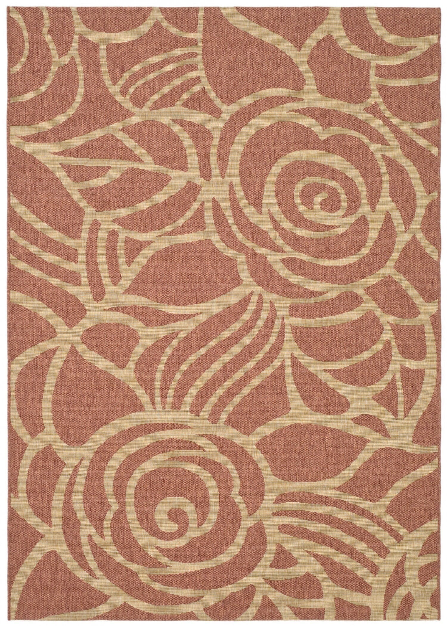 Safavieh Courtyard cy5141a Rust / Sand Floral / Country Area Rug