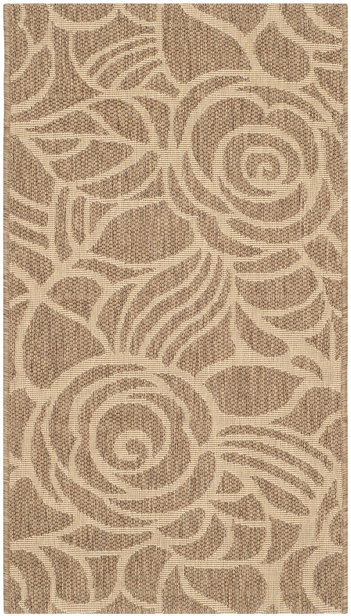 Safavieh Courtyard Cy5141B Coffee / Sand Floral / Country Area Rug