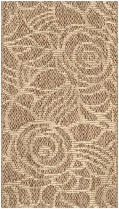 Safavieh Courtyard Cy5141B Coffee / Sand Floral / Country Area Rug