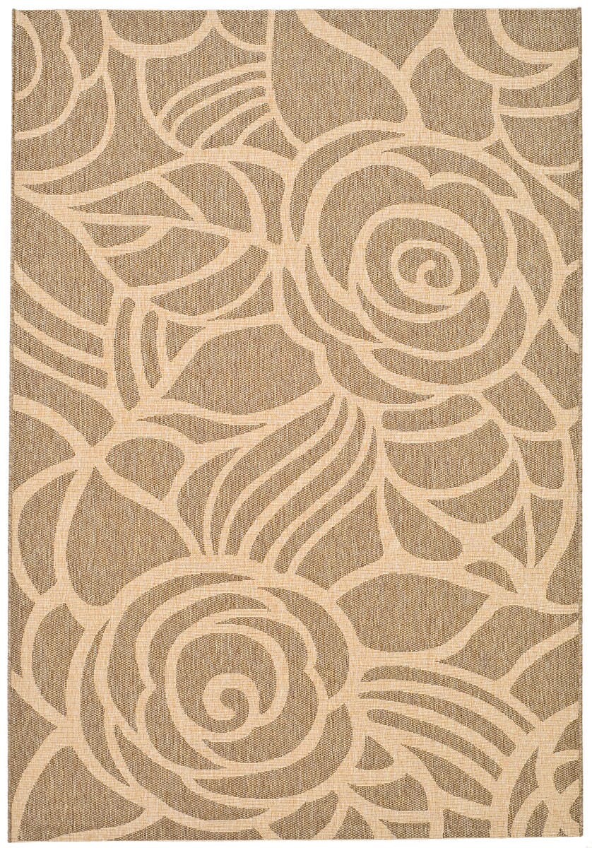 Safavieh Courtyard Cy5141B Coffee / Sand Floral / Country Area Rug