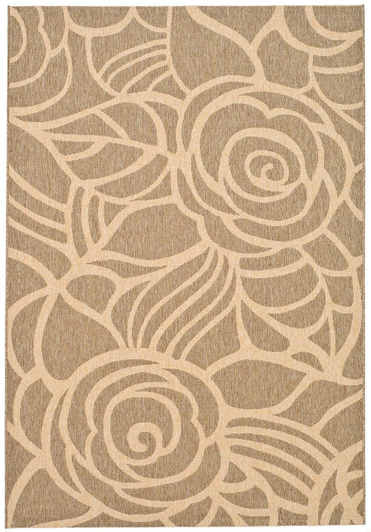 Safavieh Courtyard Cy5141B Coffee / Sand Floral / Country Area Rug