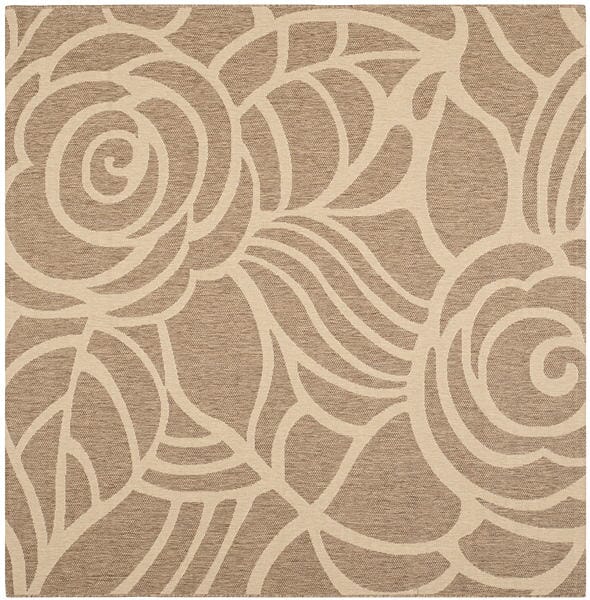 Safavieh Courtyard Cy5141B Coffee / Sand Floral / Country Area Rug