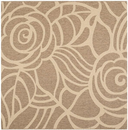 Safavieh Courtyard Cy5141B Coffee / Sand Floral / Country Area Rug