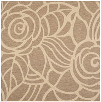 Safavieh Courtyard Cy5141B Coffee / Sand Floral / Country Area Rug