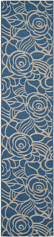 Safavieh Courtyard Cy5141C Blue / Beige Floral / Country Area Rug