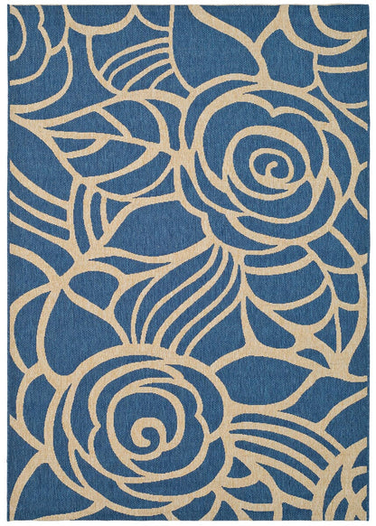 Safavieh Courtyard Cy5141C Blue / Beige Floral / Country Area Rug