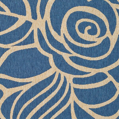 Safavieh Courtyard Cy5141C Blue / Beige Floral / Country Area Rug