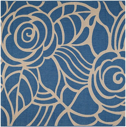 Safavieh Courtyard Cy5141C Blue / Beige Floral / Country Area Rug