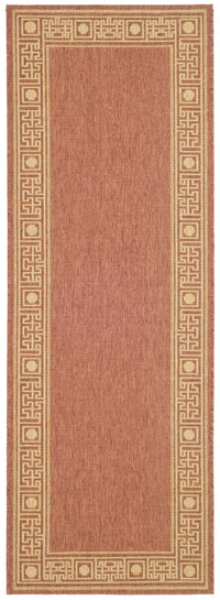 Safavieh Courtyard cy5143a Rust / Sand Bordered Area Rug