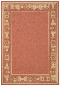 Safavieh Courtyard cy5143a Rust / Sand Bordered Area Rug