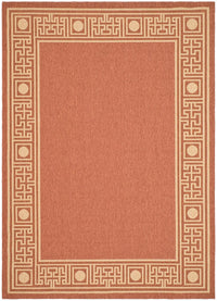 Safavieh Courtyard cy5143a Rust / Sand Bordered Area Rug