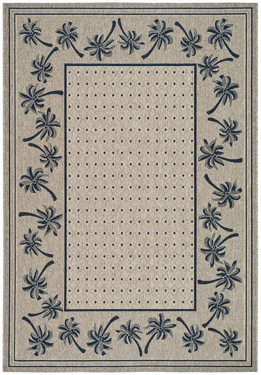 Safavieh Courtyard cy5148h Coffee / Black Tropical Area Rug