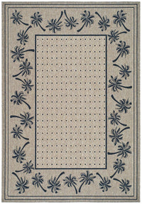 Safavieh Courtyard cy5148h Coffee / Black Tropical Area Rug