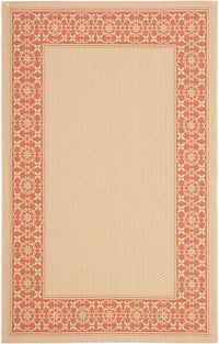 Safavieh Courtyard Cy6003-11 Cream / Terracotta Bordered Area Rug