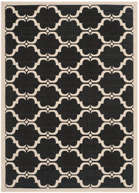 Safavieh Courtyard Cy6009-226 Black / Beige Geometric Area Rug