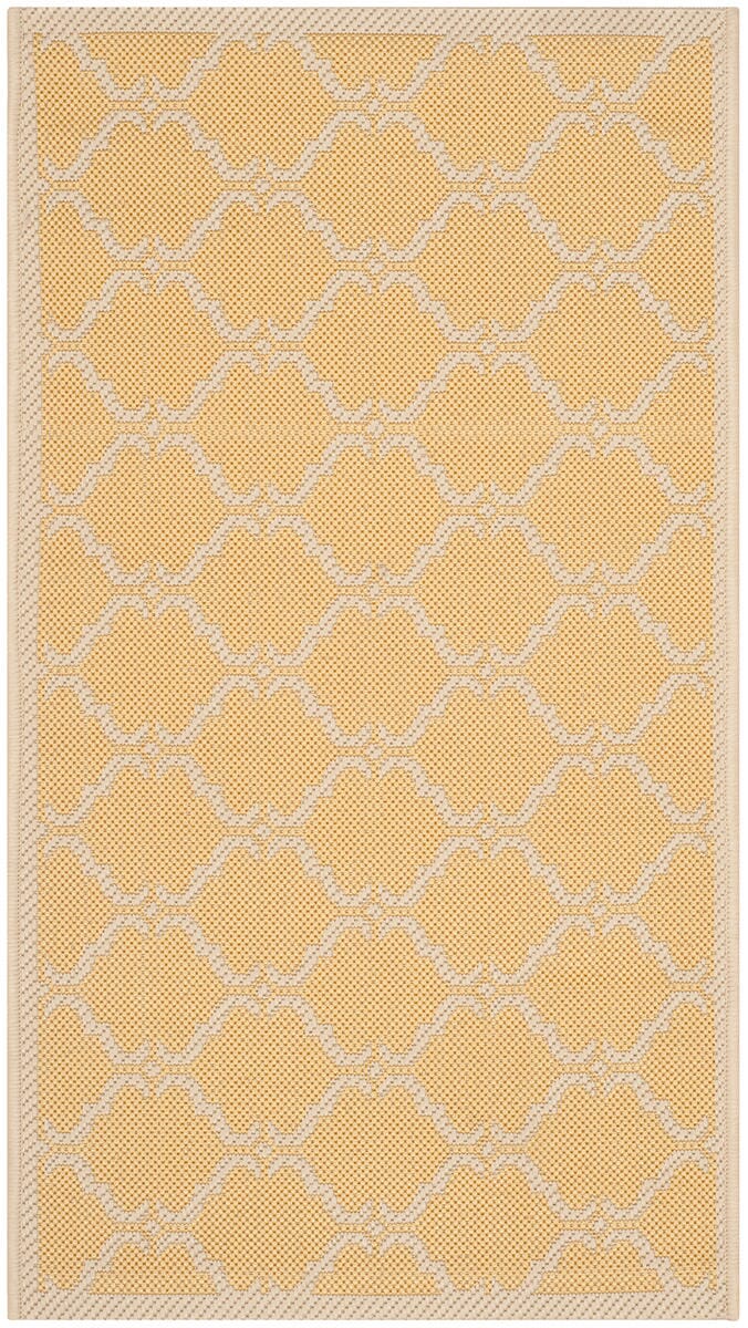 Safavieh Courtyard Cy6009-316 Yellow / Beige Geometric Area Rug