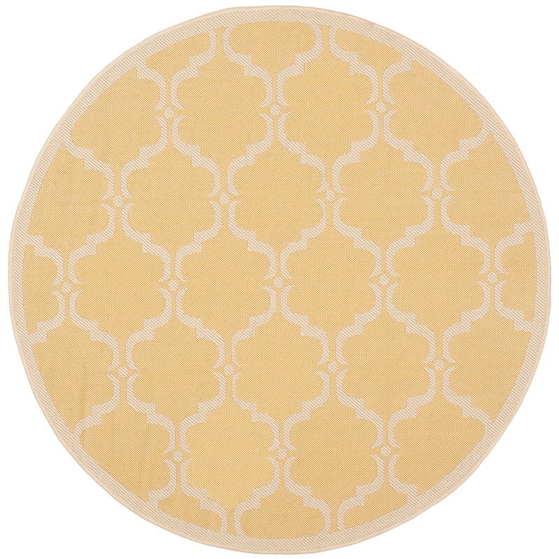 Safavieh Courtyard Cy6009-316 Yellow / Beige Geometric Area Rug