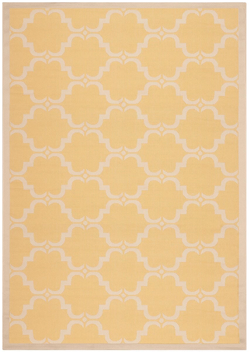 Safavieh Courtyard Cy6009-316 Yellow / Beige Geometric Area Rug