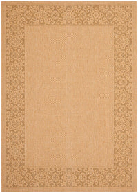 Safavieh Courtyard Cy6011-39 Natural / Gold Bordered Area Rug