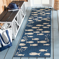 Safavieh Courtyard Cy6012-258 Navy/Beige Area Rug