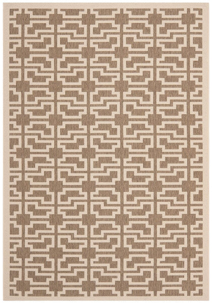 Safavieh Courtyard Cy6015-242 Mocha / Beige Geometric Area Rug