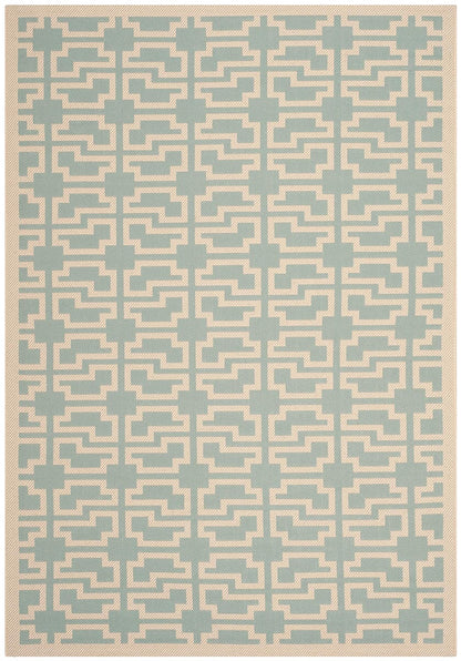 Safavieh Courtyard Cy6015-243 Blue / Beige Geometric Area Rug