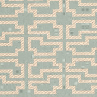 Safavieh Courtyard Cy6015-243 Blue / Beige Geometric Area Rug