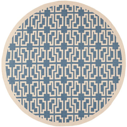 Safavieh Courtyard Cy6015-243 Blue / Beige Geometric Area Rug