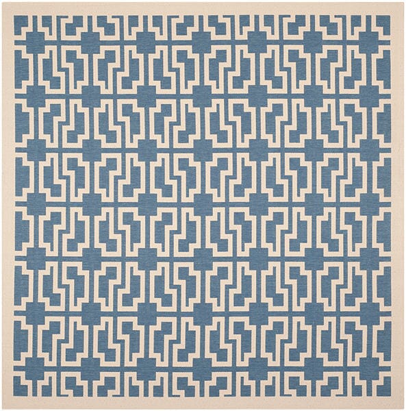 Safavieh Courtyard Cy6015-243 Blue / Beige Geometric Area Rug