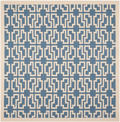 Safavieh Courtyard Cy6015-243 Blue / Beige Geometric Area Rug