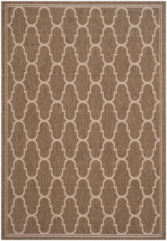 Safavieh Courtyard Cy6016-242 Brown / Beige Geometric Area Rug