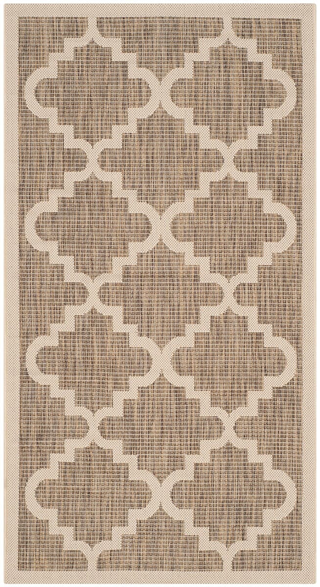 Safavieh Courtyard Cy6017-242 Brown / Beige Geometric Area Rug