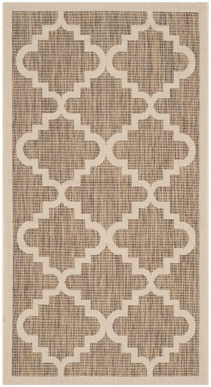 Safavieh Courtyard Cy6017-242 Brown / Beige Geometric Area Rug