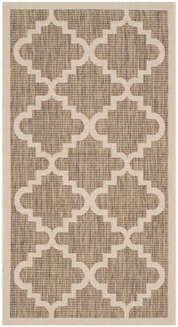 Safavieh Courtyard Cy6017-242 Brown / Beige Geometric Area Rug