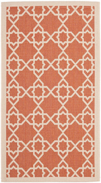 Safavieh Courtyard Cy6032-241 Terracotta / Beige Geometric Area Rug